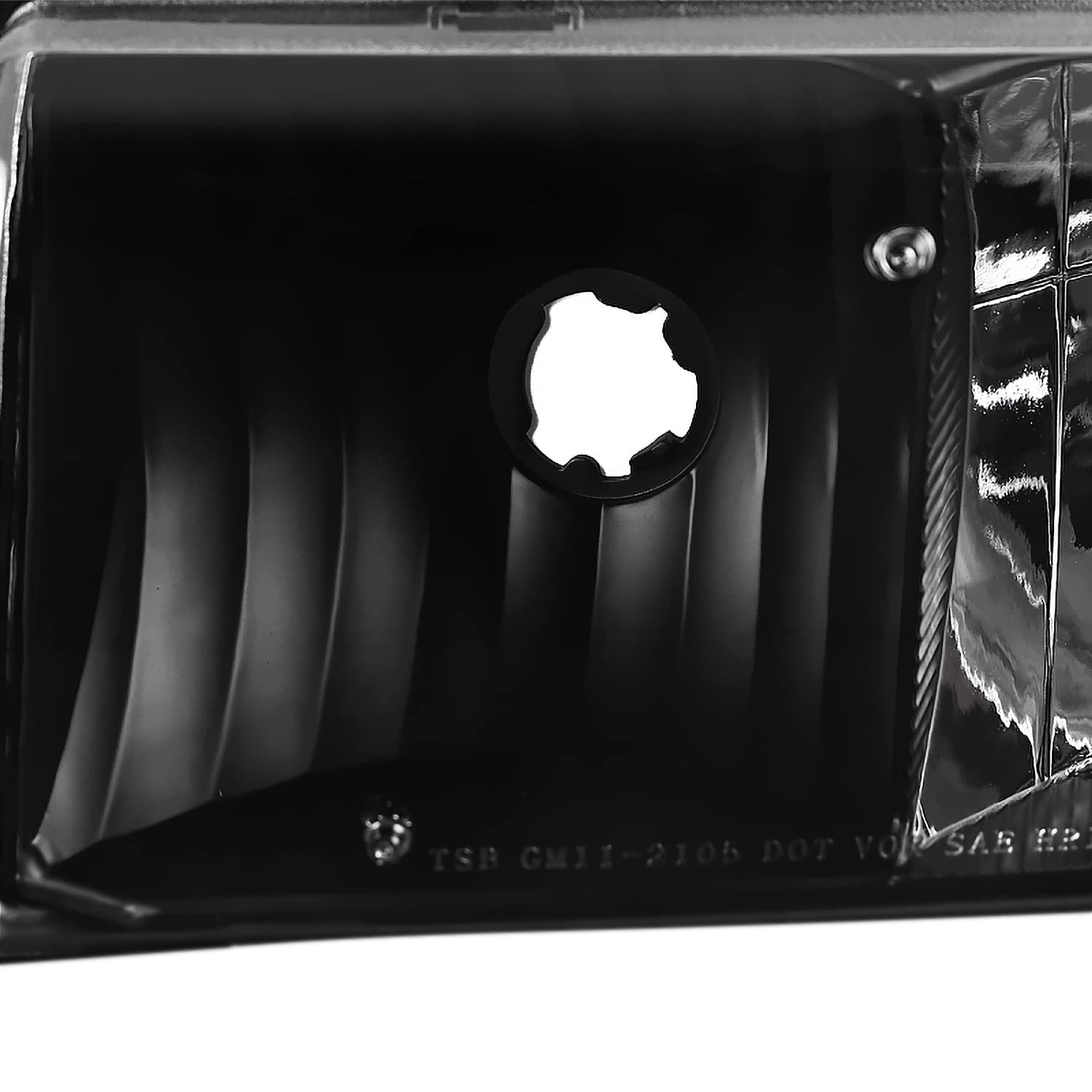 Black Headlights + Corner Signal Lights SPEC-D TUNING Compatible with 1994-1996 Chevy Impala, 1991-1996 Chevy Caprice, Left + Right Pair Head Lights Lamps Assembly