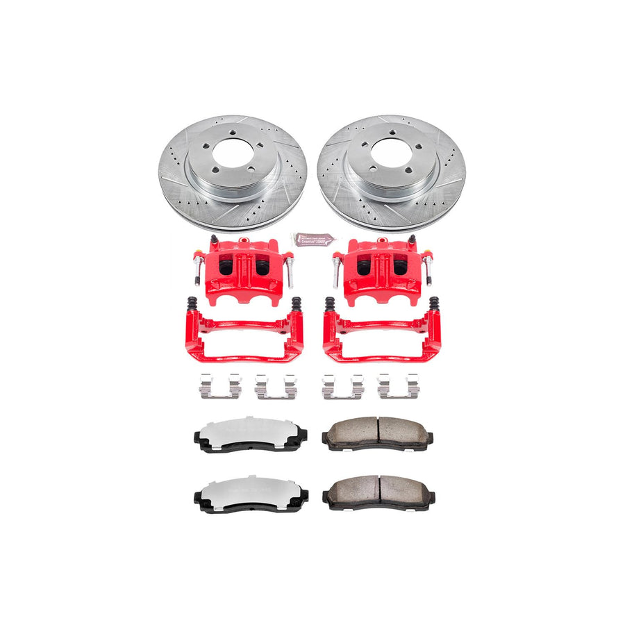 Power Stop Front KC1931-36 Z36 Truck and Tow Brake Kit with Calipers For Ford Explorer 2002-2005 | Mercury Mountaineer 2002-2005 [Vehicle Specific]