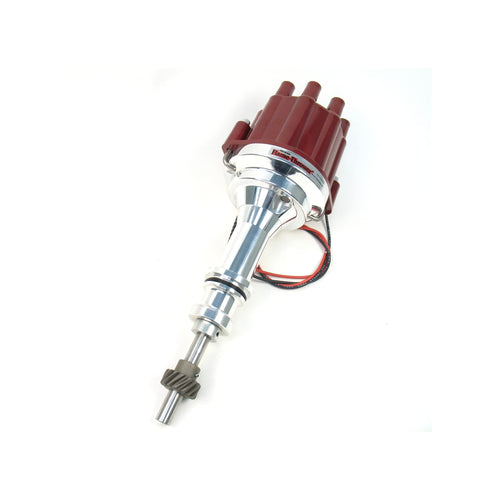 Pertronix Flame-Thrower D231801 Plug and Play Red Cap Marine Billet Electronic Distributor with Ignitor II Technology for Ford 351W