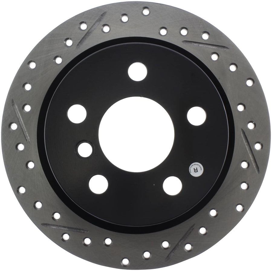 Sport Drilled/Slotted Brake Rotor StopTech 127.34159R (Rear Right), 1 Pack