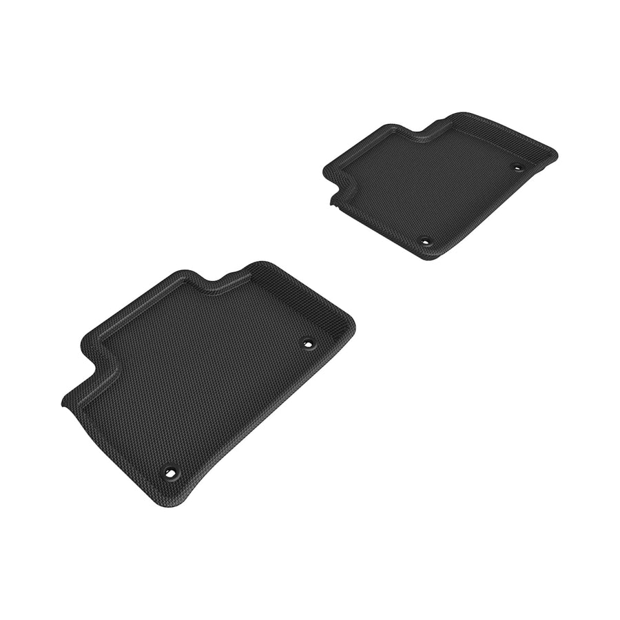 3D MAXpider Kagu Custom Fit Floor Mat (Black) Compatible with Lexus LS460 2013-2017 - Second Row