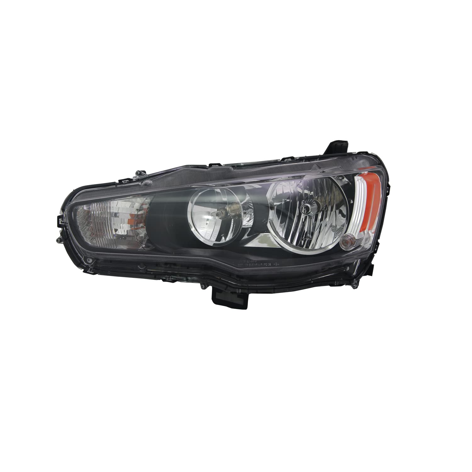Left TYC Headlight Assembly Compatible with 2009-2015 Mitsubishi Lancer