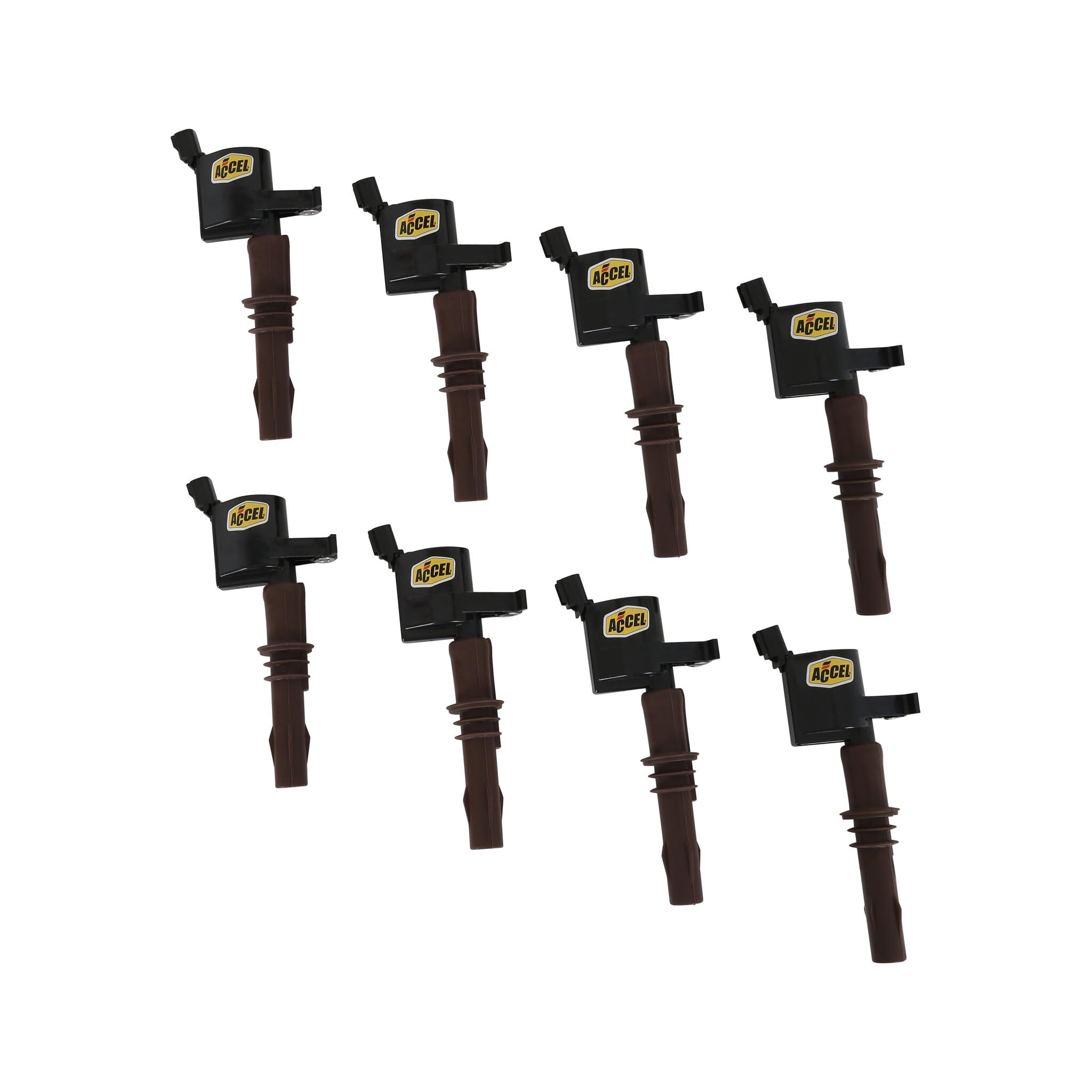 SuperCoil ACCEL 140033EK-8 Ignition Coil - Black, 8-Pack