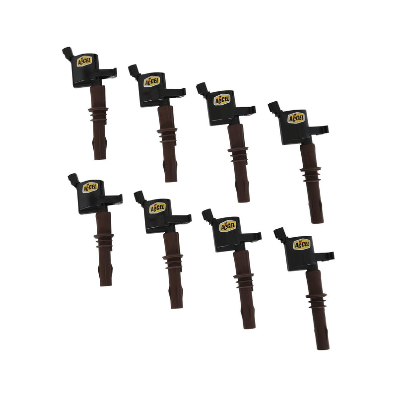 SuperCoil ACCEL 140033EK-8 Ignition Coil - Black, 8-Pack