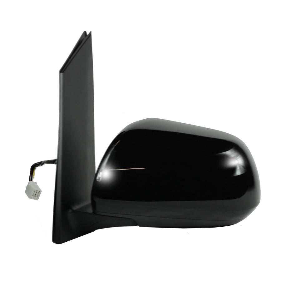 Mirror Driver Side for Toyota Sienna, Textured Black, w/spot Mirror, Foldaway, w/o Memory, w/o Blind spot Detection System, Heated Power