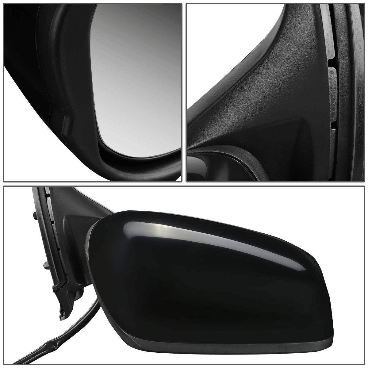 Auto Dynasty HO1321246 HO1320246 Pair OE Style Powered Rear Side View Door Mirror Compatible with Honda Fit 09-14