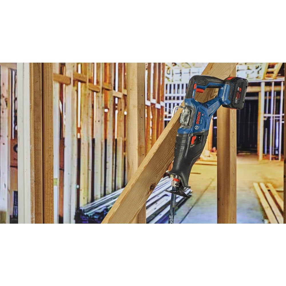 PROFACTOR™ BOSCH GSA18V-110B14 18V 1-1/8 In. Reciprocating Saw Kit with (1) CORE18V 8.0 Ah Performance Battery