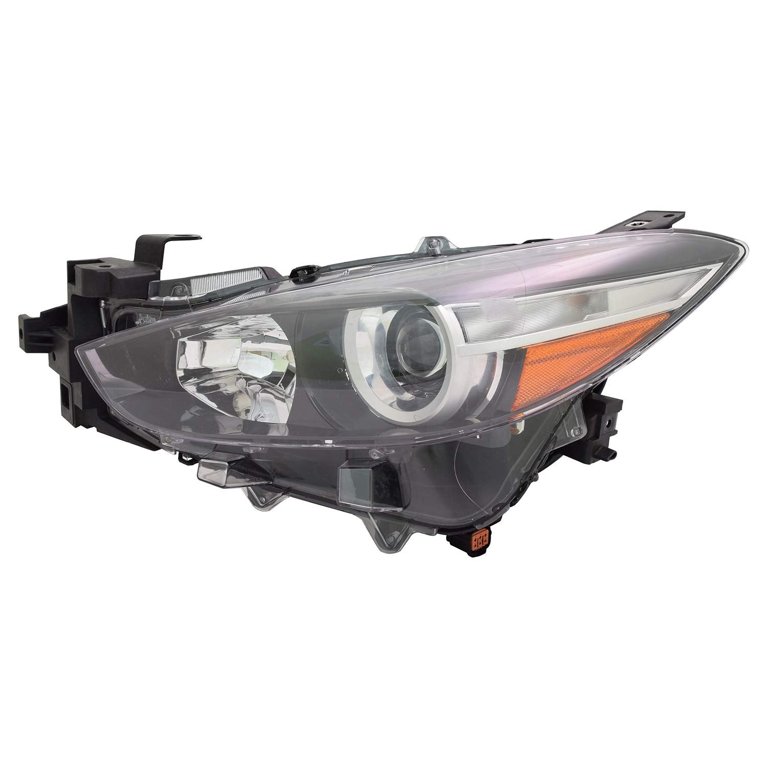 Left TYC Headlight Assembly Compatible with 2017-2018 Mazda Mazda3