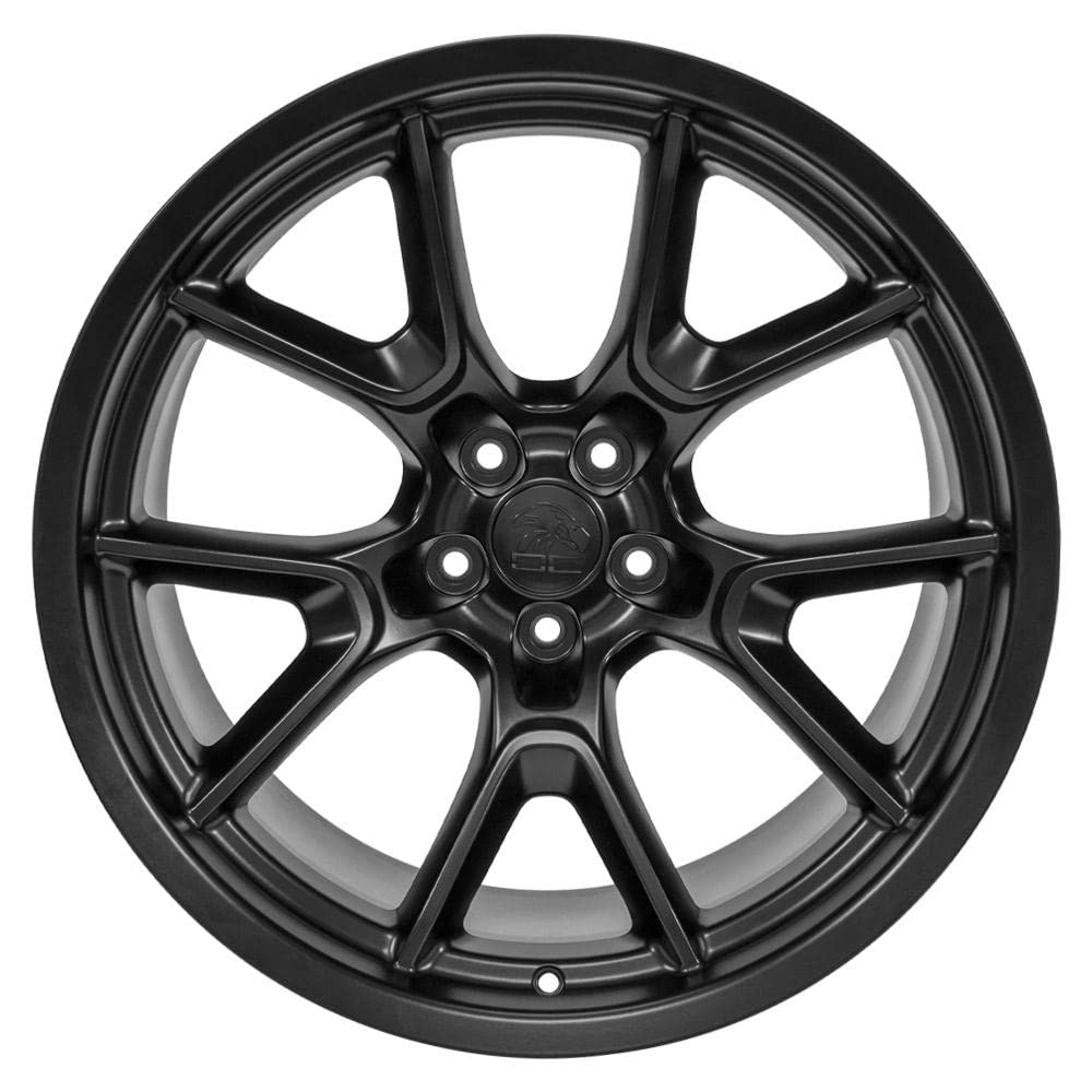 20 Inch OE Wheels DG21 Rim Fits Challenger 50th Anniversary Style 5x115 20x11 Satin Black - Hollander 10369 (1)