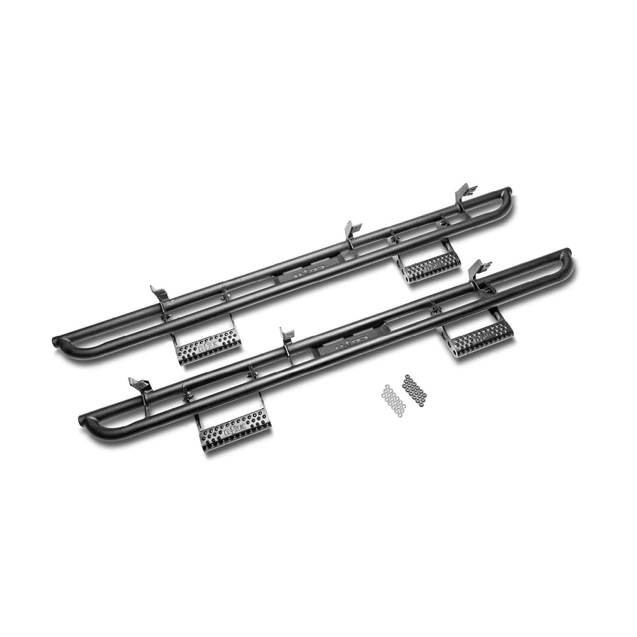 RKR Step System RealTruck for Ford Bronco | Cab Length, Tubular Steel, Textured Black | F214BRKRS4 | Fits 2021-2024 Ford Bronco 4-Door SUV, SRW Gas