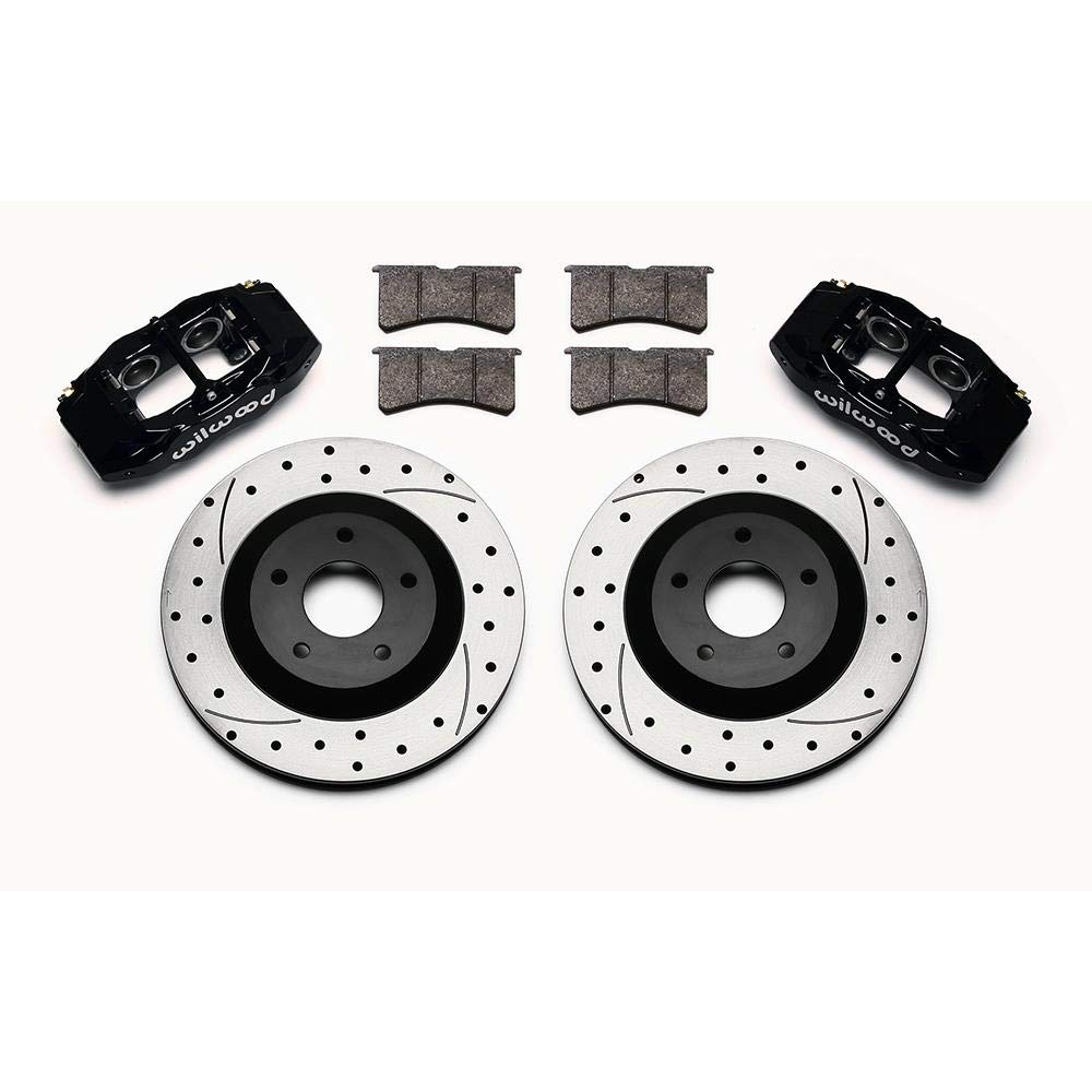 Front Brake Kit Wilwood 97-13 Corvette Drilled Rotors