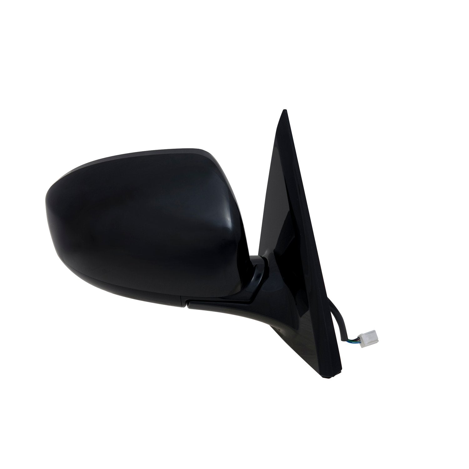 Nissan Pathfinder Passenger Side Mirror, Black, PTM Cover, w/Slot Plug, Heated Power, Foldaway