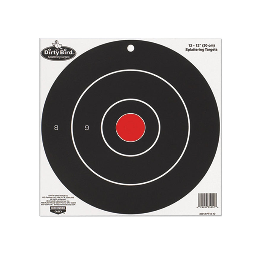 Dirty Bird Birchwood Casey 17.25" Bull's-Eye Target - 5 Sheets, Multi