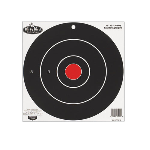 Dirty Bird Birchwood Casey 17.25" Bull's-Eye Target - 5 Sheets, Multi