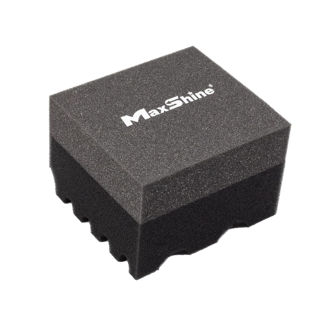 Maxshine Hydro-Tech Tire Foam Applicator Pad for Car Detailing, Zigzag-Cut Design – Scratch-Free Sponge for Tire Shine, Wax, Sealants & Glazes