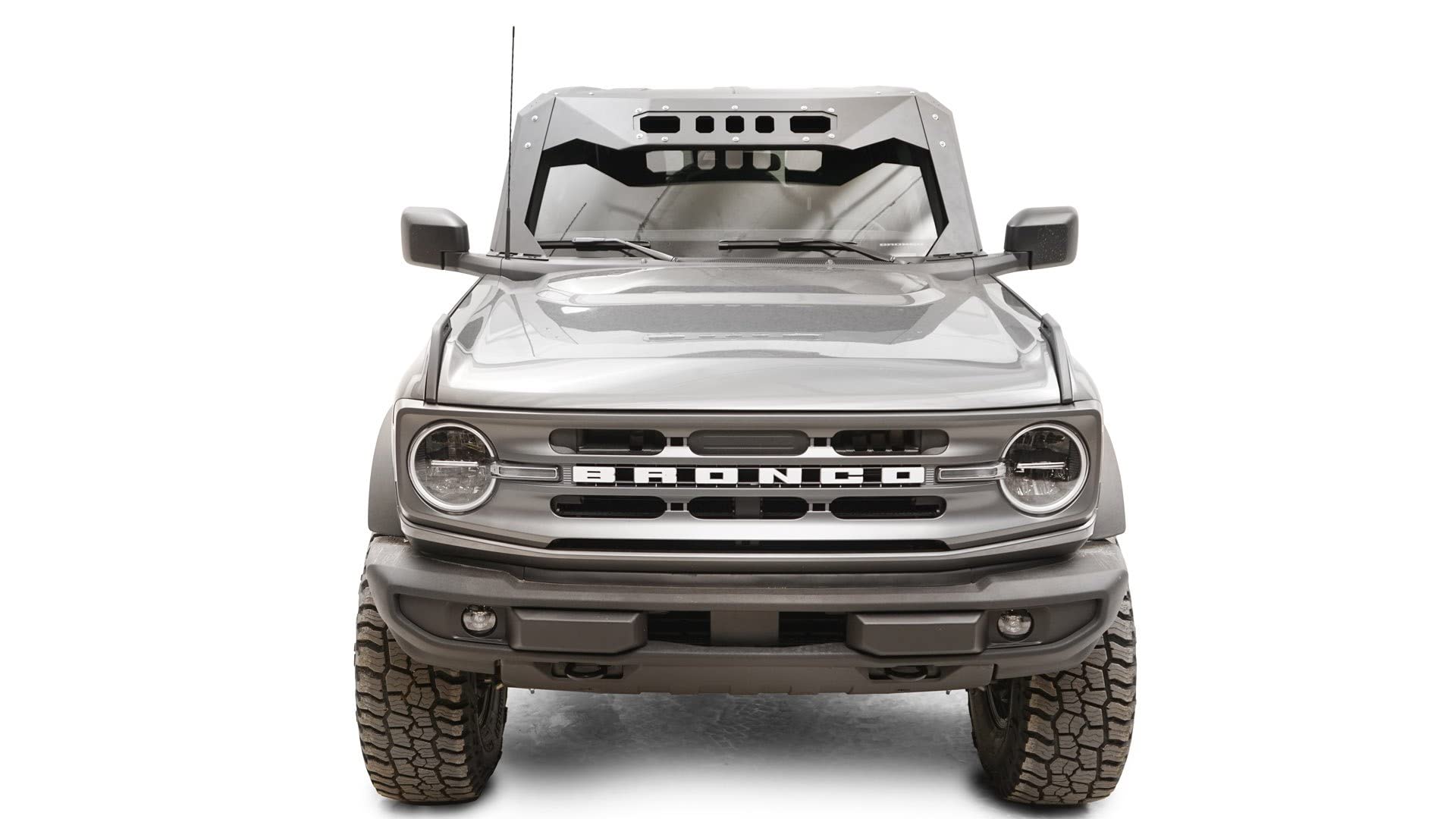 ViCowl FAB FOURS VC5200-1 fits 21-23 Ford Bronco - 2 Stage Black Powder Coated - Combines Roof Visor and Cowl