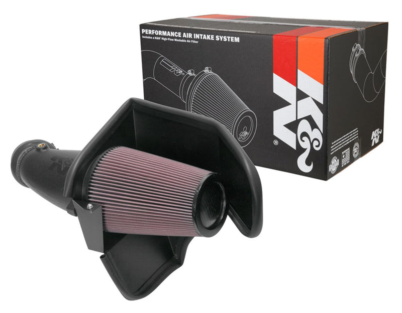 K&N Cold Air Intake System: High-Flow Air Filter, Acceleration & Increase Performance: Compatible with 2017-2023 Dodge: Challenger, Demon, Redeye, Charger, 63-1577