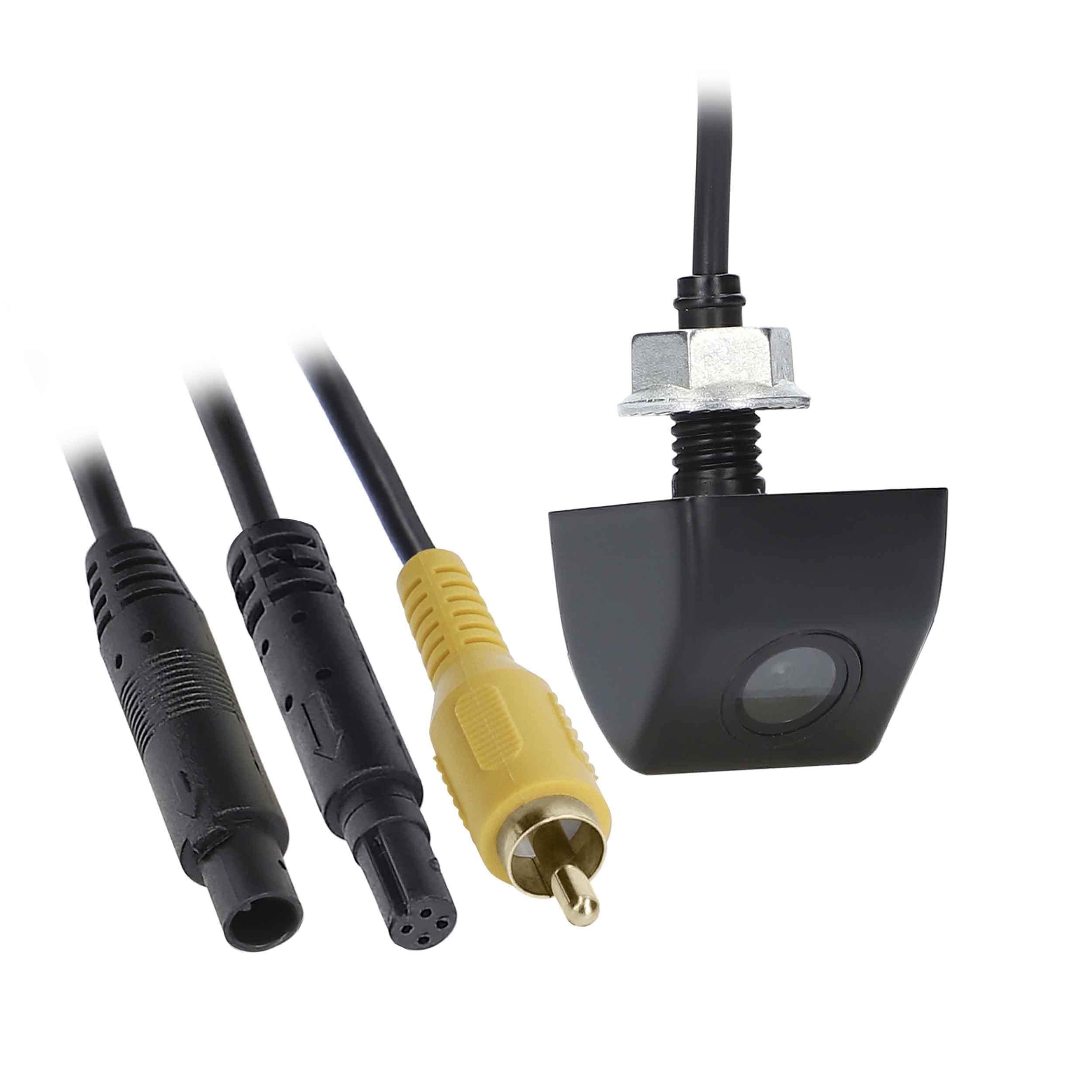 Above License Plate Backup Camera iBeam with Black Metal Housing