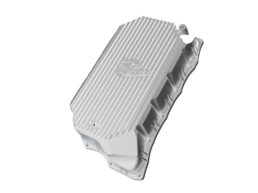 aFe Power Transmission Pan Street Series Raw w/Machined Fins Fit GM Diesel Trucks 20-25 V8-6.6L (td) L5P 46-71380A