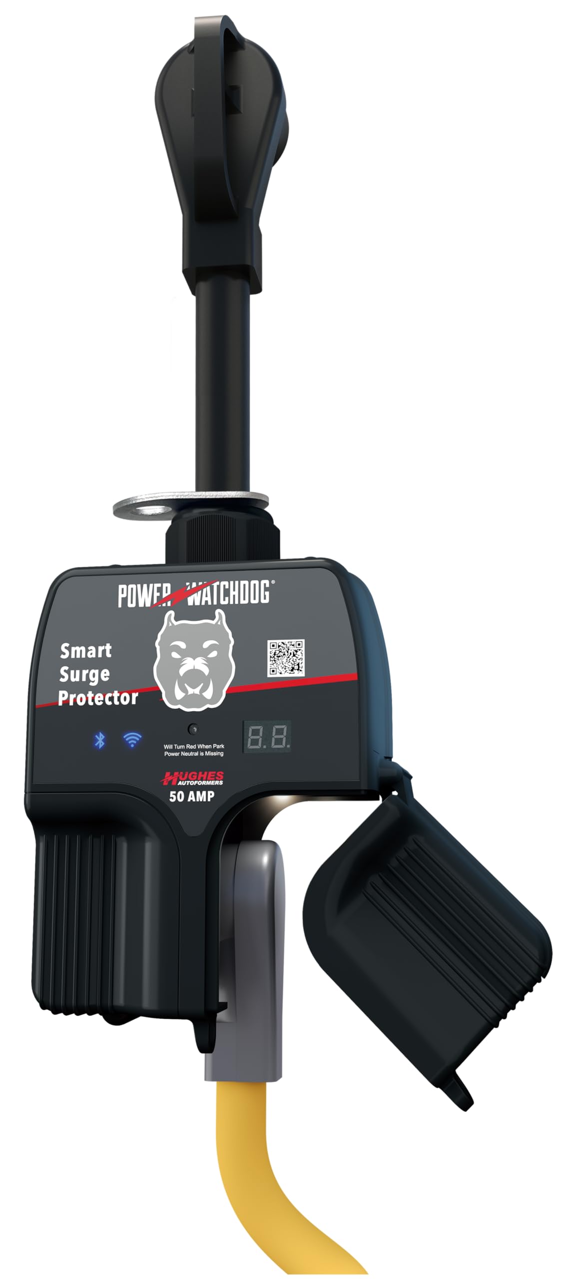Smart RV Power Watchdog PWD50W Portable Surge Protector 50 Amp - Patented WiFi and Bluetooth Connectivity - Monitor Voltage/Amperage/Wattage - IP65 Water-Resistant