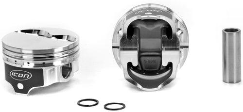 Icon Forged PistonsIcon, Premium, 4.030 in Bore, 1/16 x 1/16 x 3/16 in Ring Grooves, Minus 5 cc