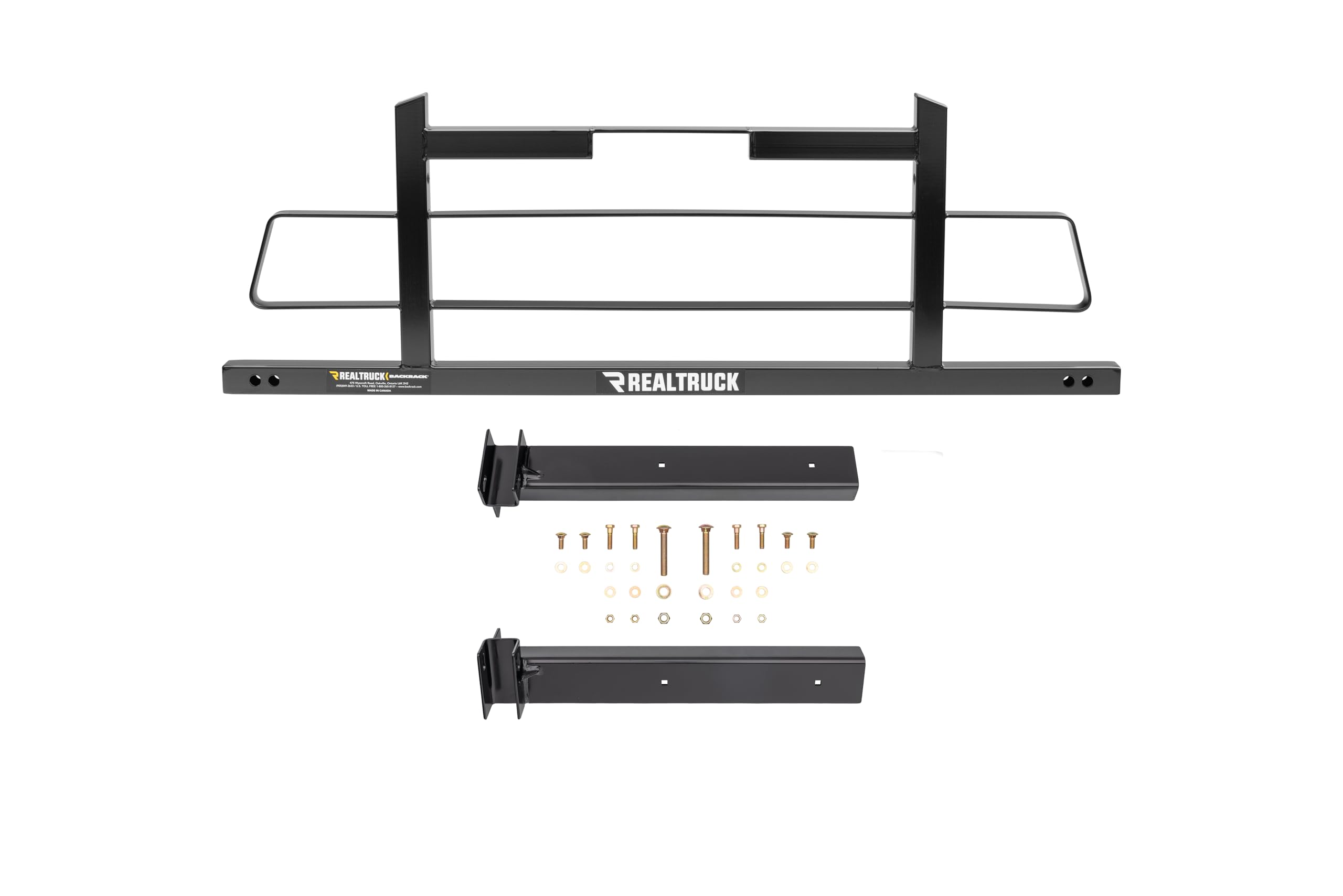 BACKRACK RealTruck Hardware Kit for use w/ 21" Toolbox, Low-Profile, Black, N | 30201LP | Fits 1999-2016 Ford F-250/F-350/F-450