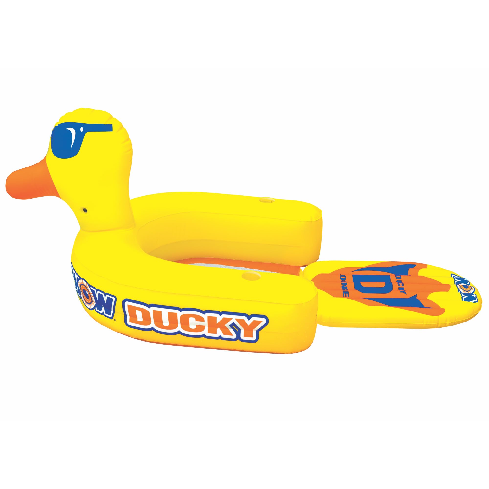 Ducky Lounge WOW Sports 1 Person Inflatable Float Seat with Flip Out Foot Rest, 19-2000