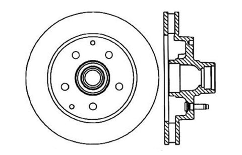 Sport StopTech Cross Drilled Brake Rotor; Front Left 128.66025L
