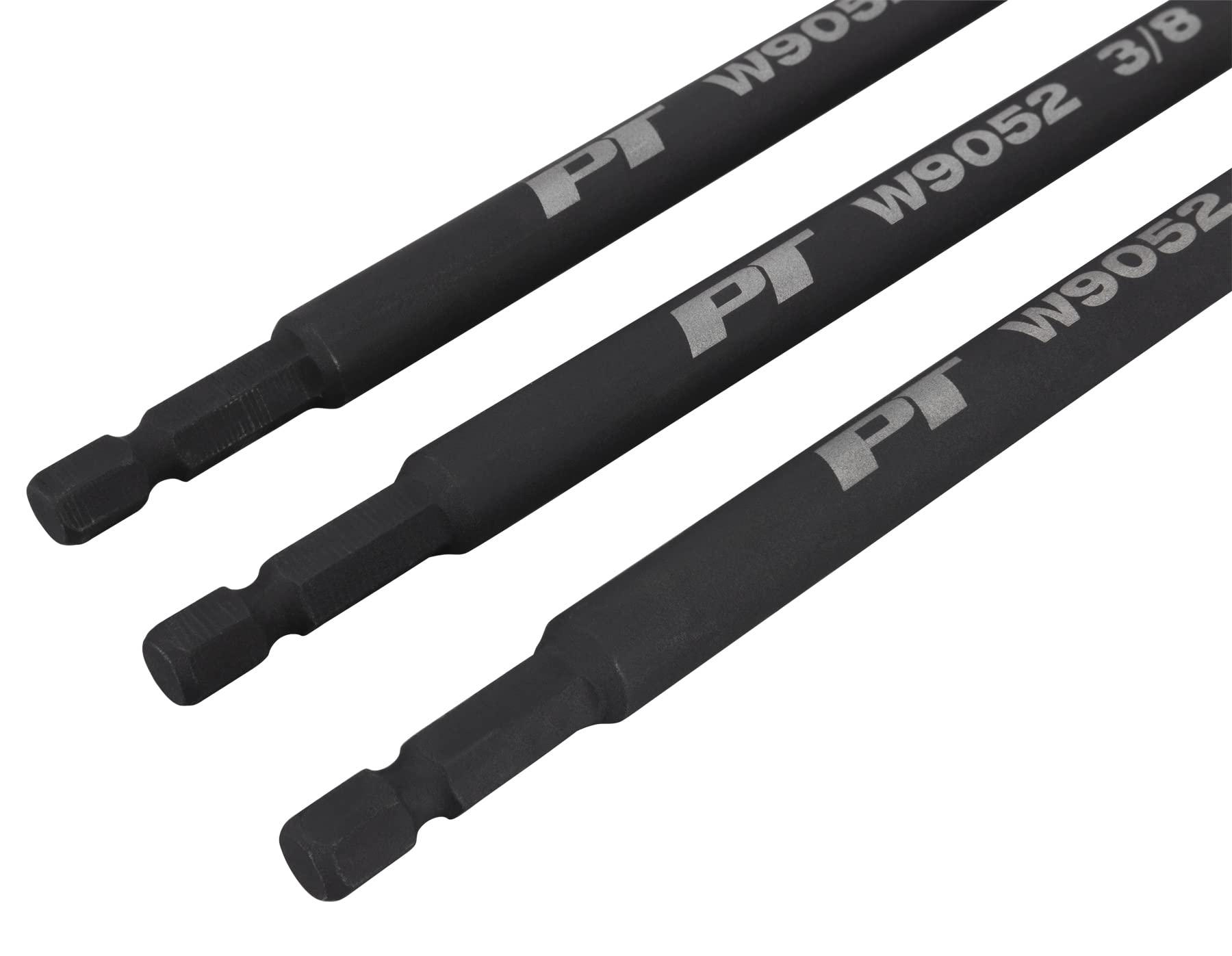 10-Inch Performance Tool W9052 Socket Adapter Set (3 Pieces) Chamfered Square Drive in 1/4, 3/8 and 1/2-Inch Drive Sizes, Ideal for Extending Reach and Flexibility of Power Tools and Hand Tools