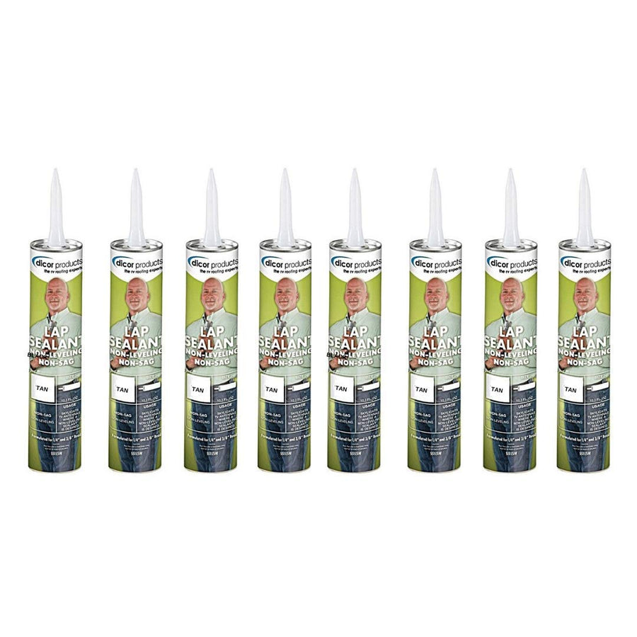 Dicor Non-Sag, 551LST-1 Non-Leveling, Lap Sealant, Tan (8 Pack)