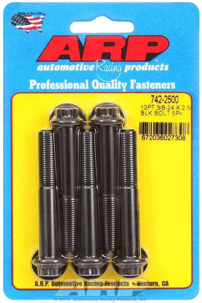 Bolt Kit Autoracing Products 742-2500 - 12pt. (5) 3/8-24 x 2.500