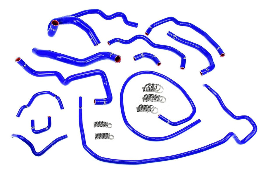 Silicone Radiator and Heater Hose Kit HPS 57-1512-BLUE Coolant