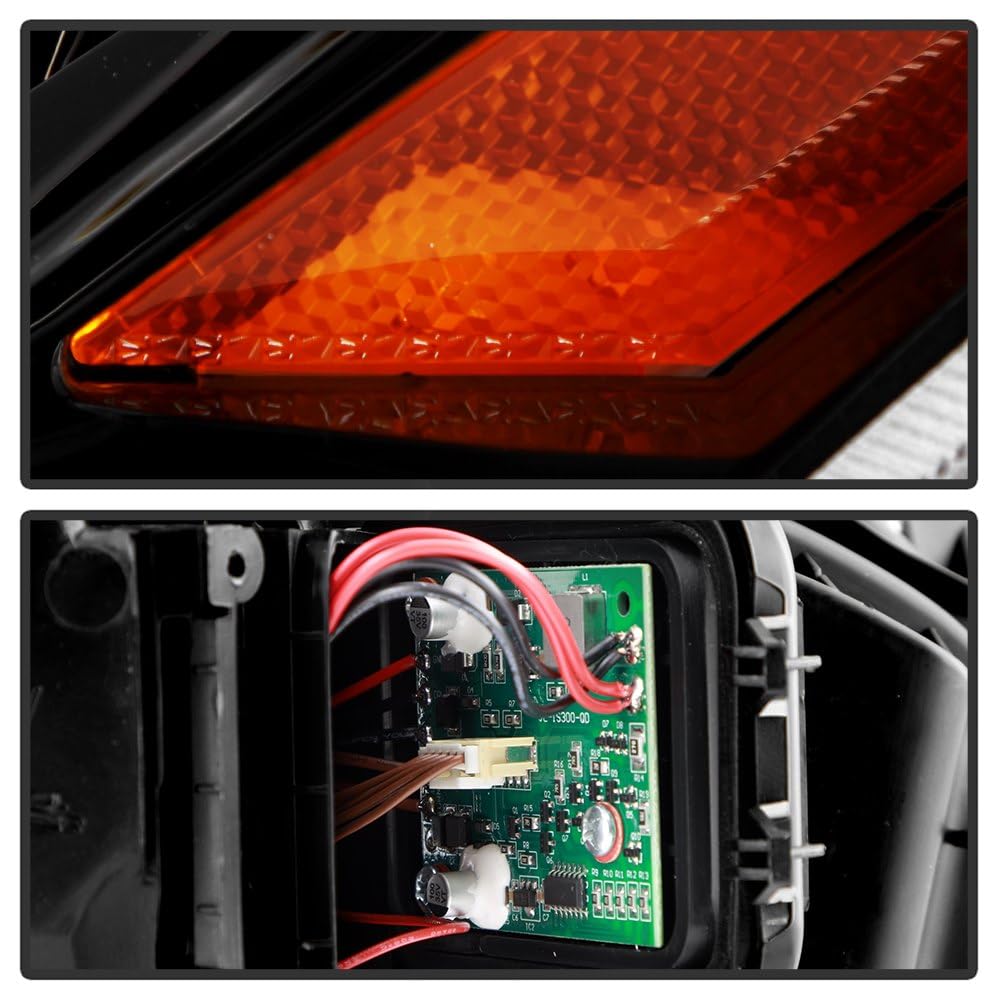 Lexus is 250 350 (Fit Halogen) Spyder (xTune) Full LED DRL Projector Headlights - Black