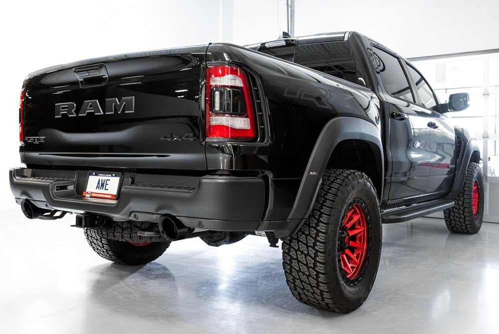 AWE Dual 3' Touring Cat-Back Exhaust, Black Tips for 2021-2023 TRX 6.2L