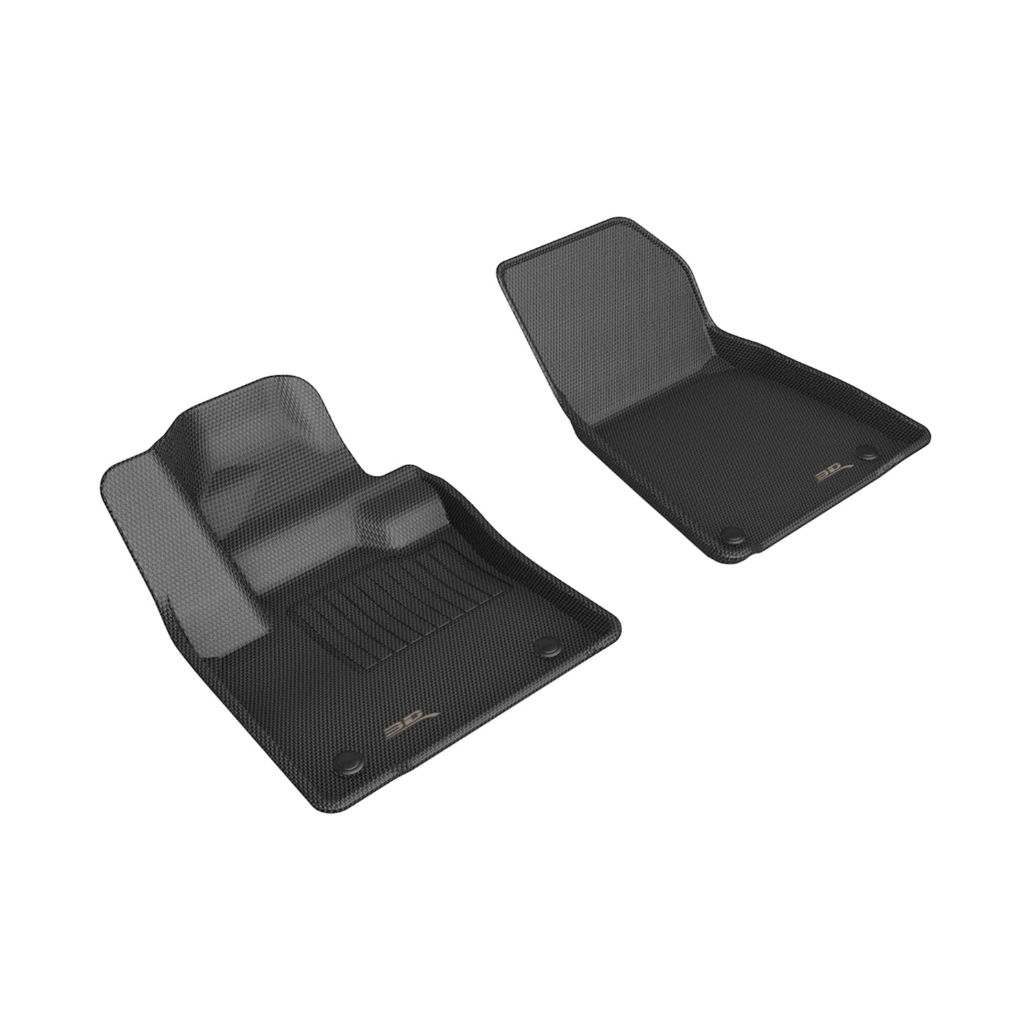 MAXpider 3D Custom Fit Kagu Floor Mat (Black) Compatible with Volvo XC40 Recharge 2022-2026 / EX40 2025-2026 - R1