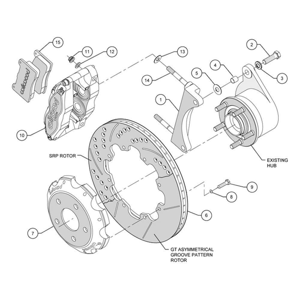 12.00" DPR-DS Front Kit, Drilled