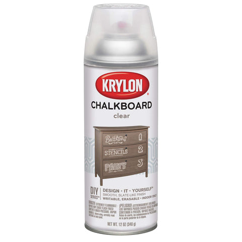 Krylon Clear Chalkboard Paint I00808007, 12 ounces