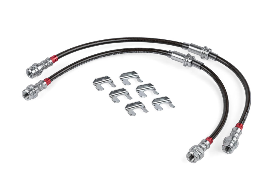 Braided Stainless Steel Brake Lines APR BRK00049 - Set of 2 - Front