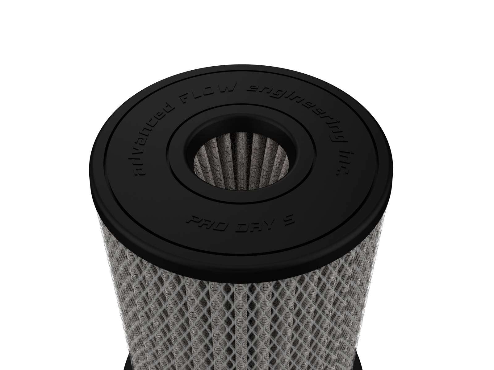 Momentum Intake Replacement Air Filter aFe POWER w/Pro DRY S Media - 3" Inlet, 8" Tall - #20-91203DM