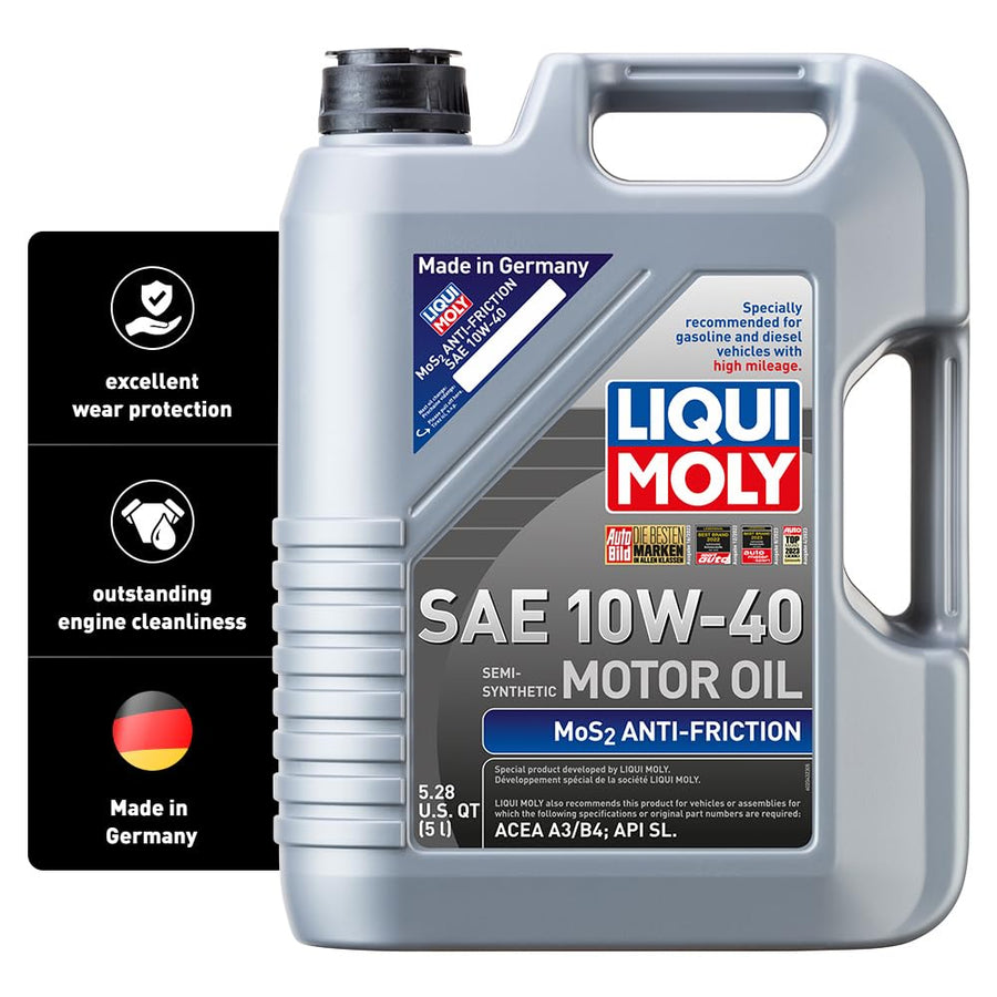 MoS2 Antifriction SAE 10W-40 LIQUI MOLY | 5 L | Part -synthetic engine oil | SKU: 2043
