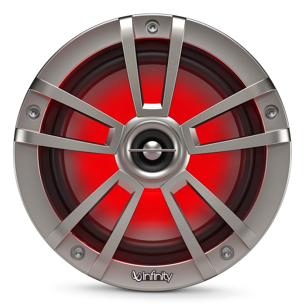 Infinity 622MLT Marine INF622MLT 6.5h RGB LED Coaxial Speakers - Titanium