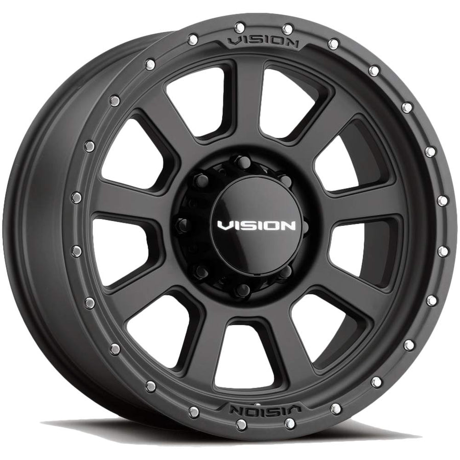350 OJOS Vision Custom Wheel - 20x9, 12 Offset, 8x170 Bolt Pattern, 125.2mm Hub - Satin Black Rim
