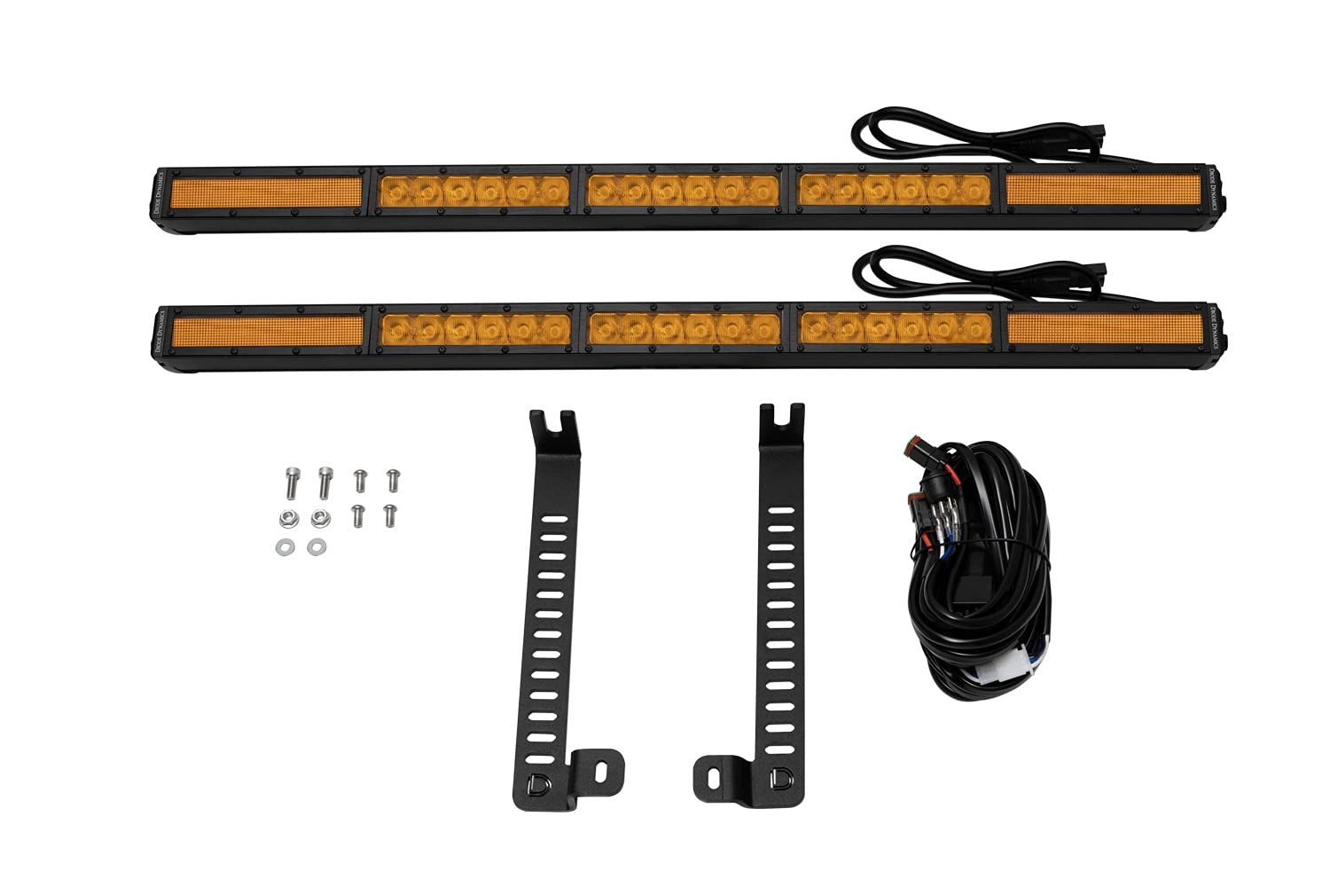 DD6765: Diode Dynamics SS30 Dual Stealth Lightbar Kit for 2014-2019 Toyota 4Runner Amber Combo