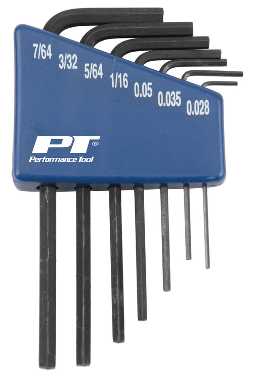 7 pc. Performance Tool Metric Micro Hex Key Wrench Set - W86105