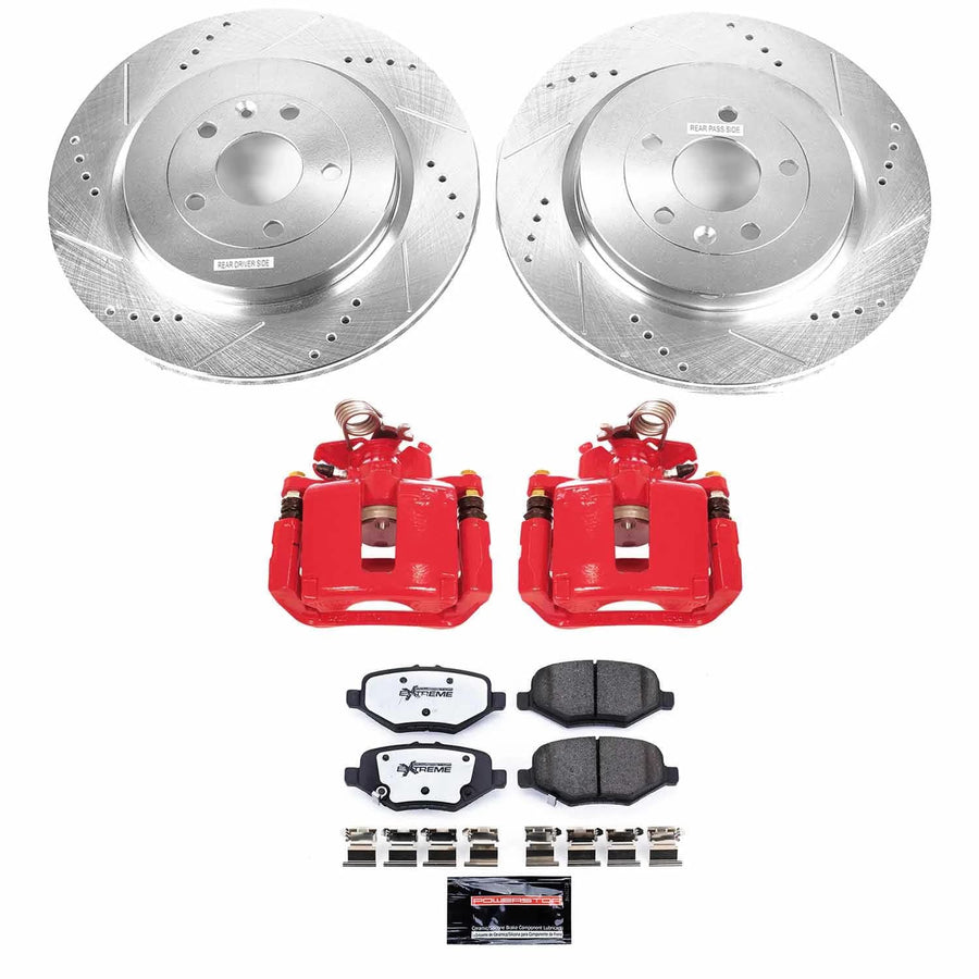 Power Stop Rotor, Pad and Caliper Brake Kit KC6376-36 For Explorer, Flex, Police Interceptor Sedan, Police Interceptor Utility, Special Service Police Sedan, Taurus, MKS, MKT [Model Specific]