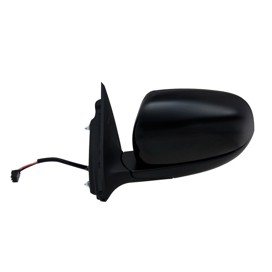 Driver Side Fit Mirror for Jeep Cherokee, Textured Black w/PTM Cover, Code GTB, Foldaway, w/o Memory, w/o Blind spot Detection System, Heated Power
