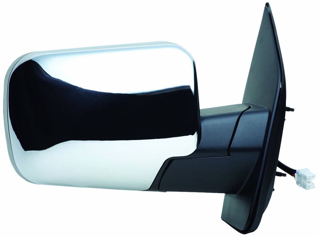 Fit System Mirror Passenger Side for Infiniti QX56, Nissan Armada SE, SL, SV Model, Titan SE Model, Chrome Cover, Foldaway, Heated Power