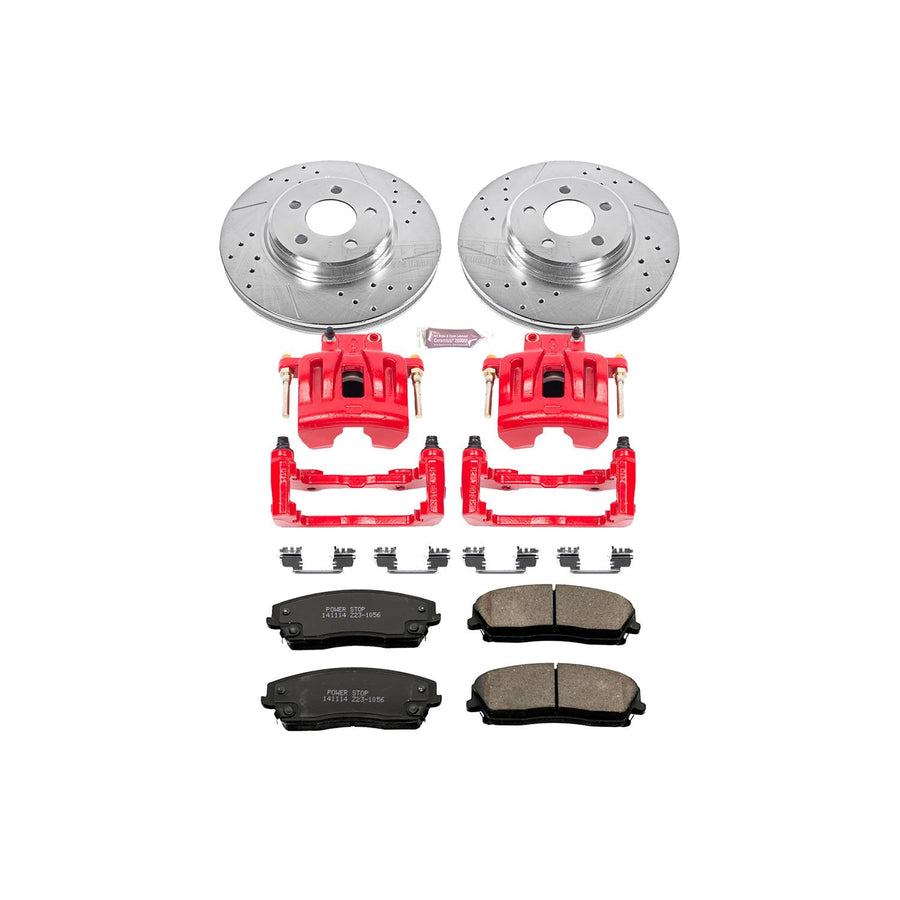 1-Click Performance Brake Kit Power Stop (KC1714) with Calipers For Chrysler 300 2005-2011 | Dodge Challenger 2009-2011 | Dodge Charger 2006-2011 | Dodge Magnum 2005-2008 [Vehicle Specific]