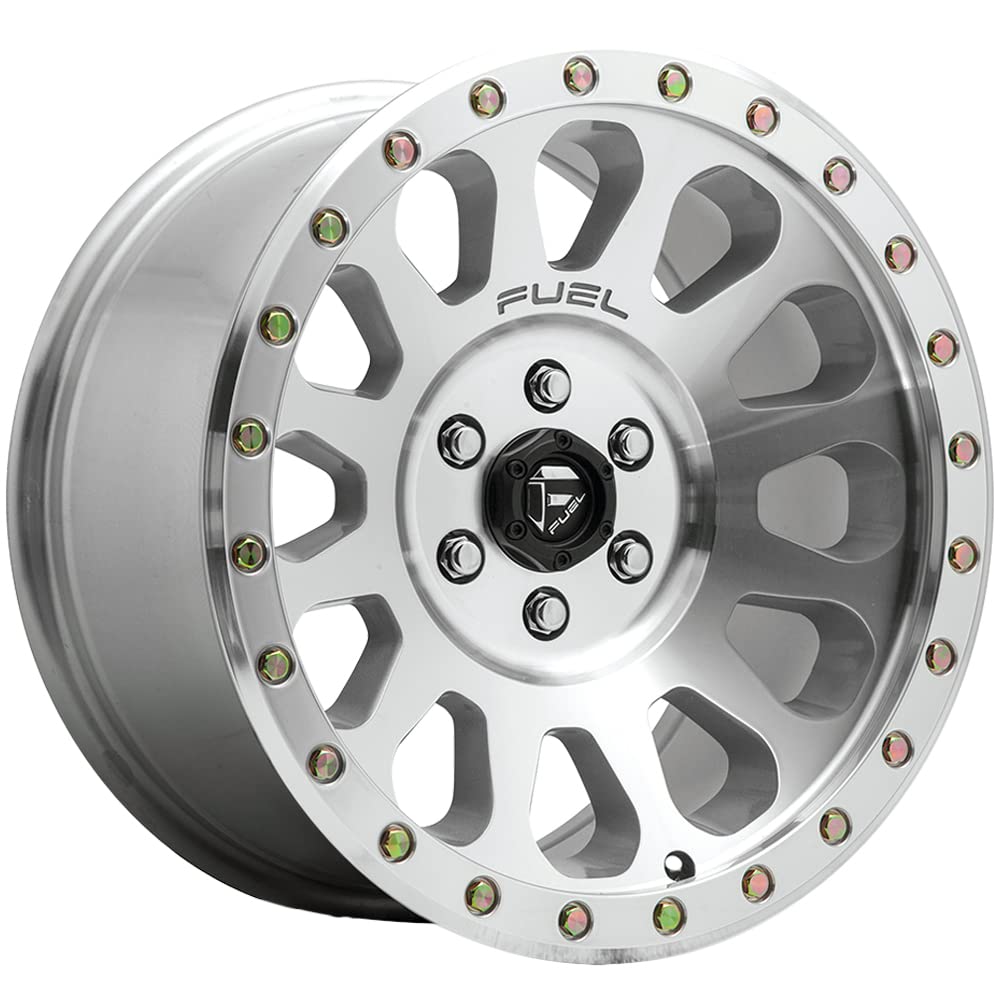 D647 VECTOR FUEL OFF-ROAD 17X8.5, 6X5.5, 4.51, 6mm DIAMOND CUT MACHINED WITH CLEAR COAT WITH - D64717858345