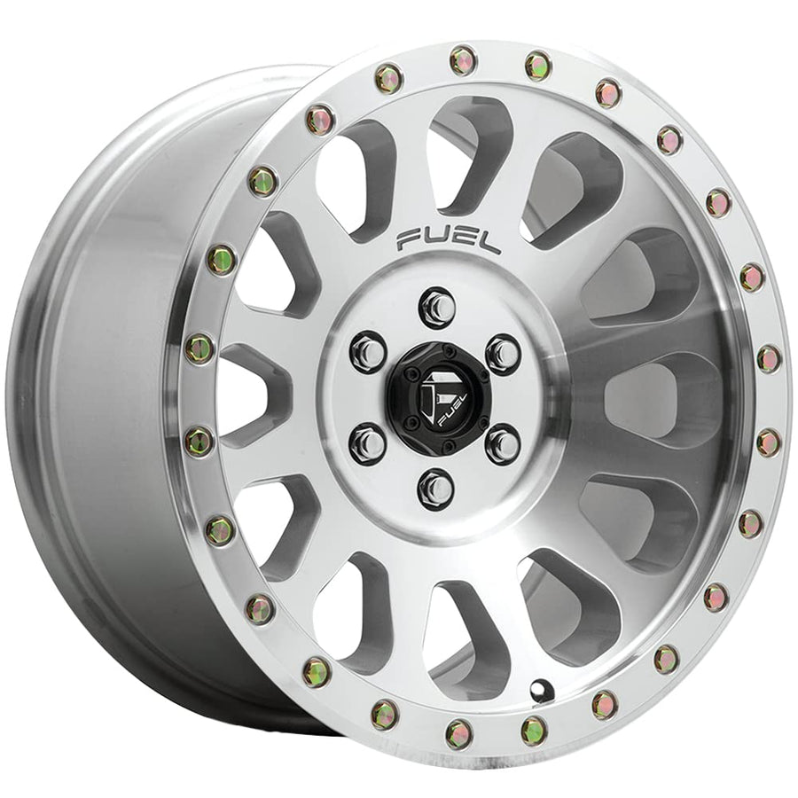 D647 VECTOR FUEL OFF-ROAD 17X8.5, 6X5.5, 4.51, 6mm DIAMOND CUT MACHINED WITH CLEAR COAT WITH - D64717858345